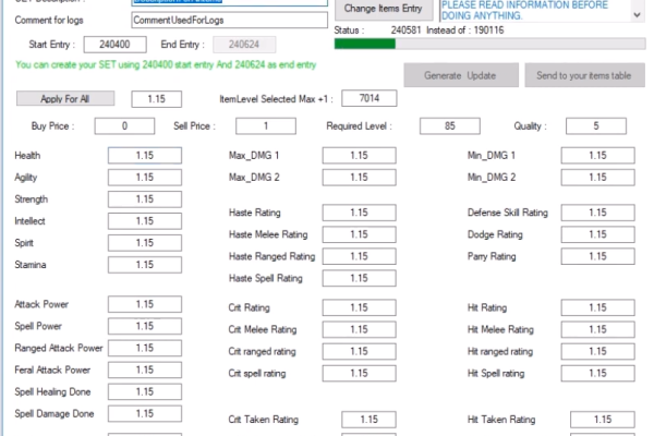 Full SET Maker [TrinityCore] [Tool]