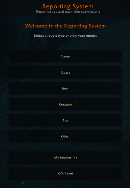 Reporting System [ FREE SETUP ] [TrinityCore]