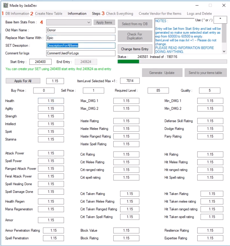 Full SET Maker [TrinityCore] [Tool]